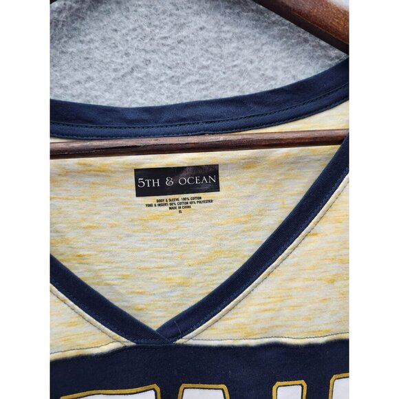 Utah Jazz 5th & Ocean V-Neck Short Sleeve Womens T-Shirt - Picture 2 of 4